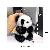 Cute Imitation Mink Fur Red Panda Car Keychain Pendant Cartoon Plush Doll  15CM,chaincharmsupply.com