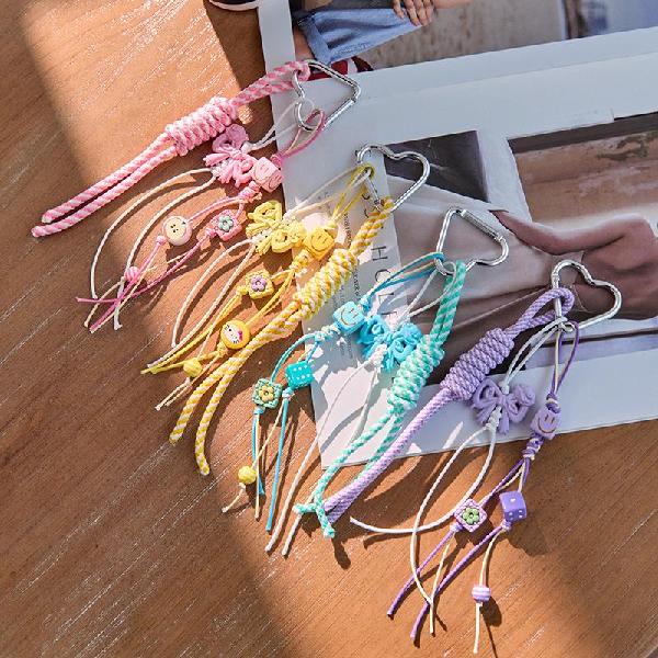 Korean Style Colorful Letter Woven Lanyard Bag Charm & Pendant Gift, Charms Craft Supply | Canada & USA and Europe Wide FREE shipping