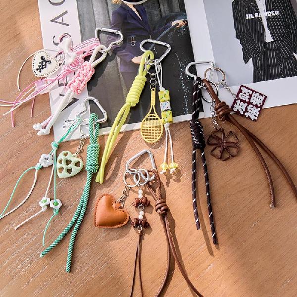 Ins Style MIU Woven Bag Charm Fresh Summer Bag Pendant & Keychain, Charms Craft Supply | Canada & USA and Europe Wide FREE shipping