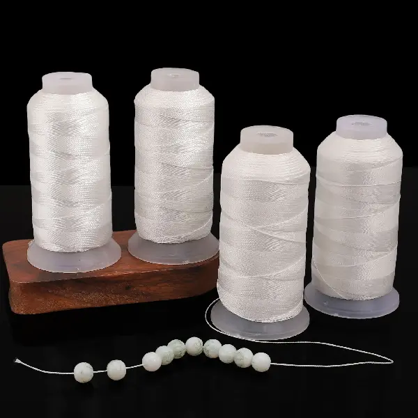 White 3-18 Strands Of Nylon Threaded Through Pearls Special Thread, Charms Craft Supply | Canada & USA and Europe Wide FREE shipping