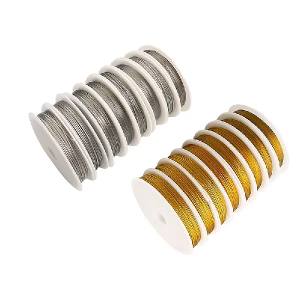 0.3-1mm Golden Natural Color Steel Wire Lead Thread Beading Diy, Charms Craft Supply | Canada & USA and Europe Wide FREE shipping