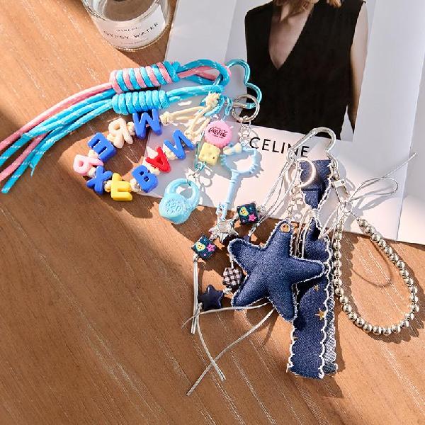 Dopamine Style Trendy Combination Lanyard Letter Charm - Ins Korean Bag Accessory, Charms Craft Supply | Canada & USA and Europe Wide FREE shipping