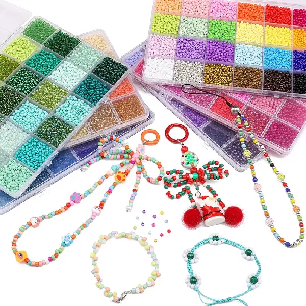 Millet Beads 24 Grid Set Box Handmade Diy Hand, Charms Craft Supply | Canada & USA and Europe Wide FREE shipping