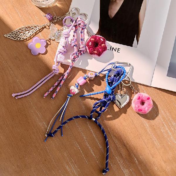 Autumn Winter Cute Felt Donut Bag Charm - Gentle Pastoral Style Accessory, Charms Craft Supply | Canada & USA and Europe Wide FREE shipping