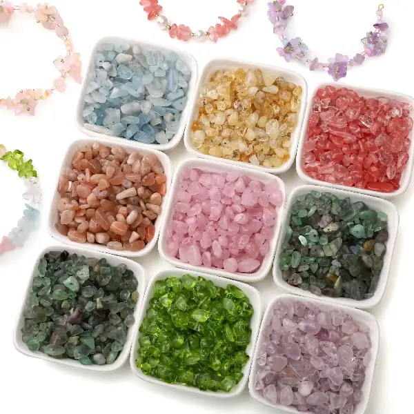Natural Gravel Loose Beads Diy Handmade Bracelet Necklace Jewelry Accessories, Charms Craft Supply | Canada & USA and Europe Wide FREE shipping