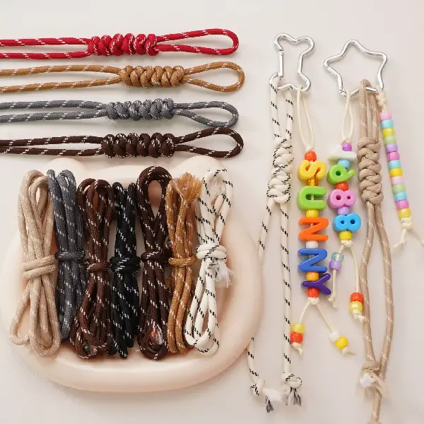 1-5mm Colorful Polyester Rope Braided Coil Charm String Handmade Diy, Charms Craft Supply | Canada & USA and Europe Wide FREE shipping