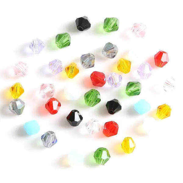 4mm Faceted Rhombus Crystal Beads Glass Diy Handmade Loose Bead, Charms Craft Supply | Canada & USA and Europe Wide FREE shipping