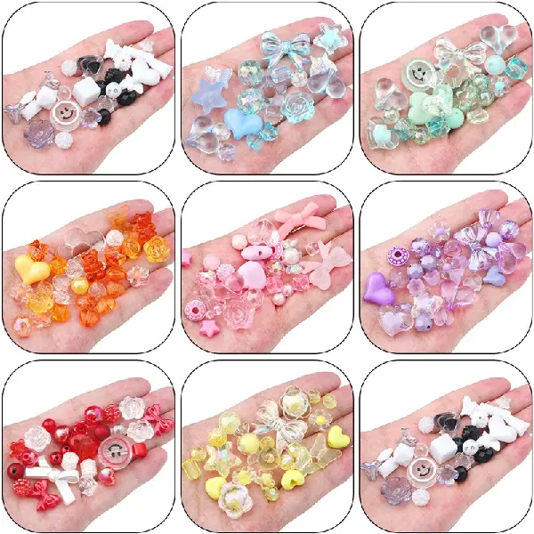 Retro Baroque Acrylic Diy Beads Blind Box Handmade Necklace Bracelet, Charms Craft Supply | Canada & USA and Europe Wide FREE shipping