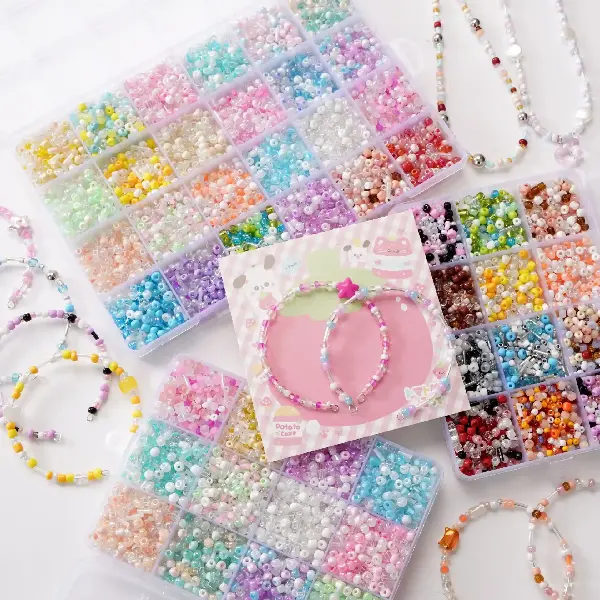 Glass Mixed Set Rice Beads Tool Box Diy Handmade Beaded, Charms Craft Supply | Canada & USA and Europe Wide FREE shipping