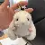 Cute bunny imitation mink fur car keychain pendant plush doll bag pendant,chaincharmsupply.com