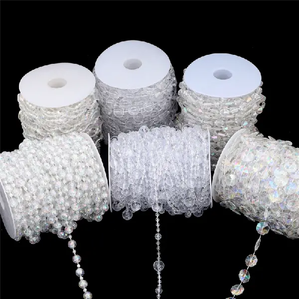 Wedding Decoration Chain Connection Beads Crystal Curtain Diy Handmade Lotus, Charms Craft Supply | Canada & USA and Europe Wide FREE shipping