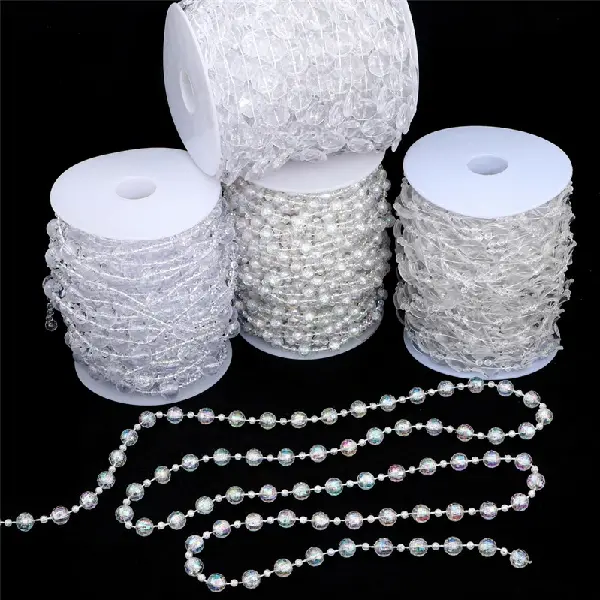 Acrylic Fishing Line Curtain Beads Wedding Plastic Bead Chain Diy, Charms Craft Supply | Canada & USA and Europe Wide FREE shipping