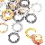 Alloy Color Clip Open Spring Rings Round Keychain Bag Hook,chaincharmsupply.com