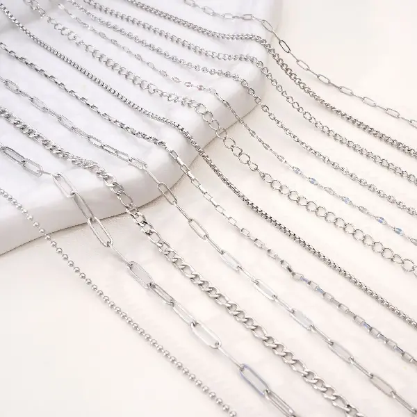 Meter Stainless Steel Non-fading Chain Tail Long Buckle Necklace Bracelet, Charms Craft Supply | Canada & USA and Europe Wide FREE shipping