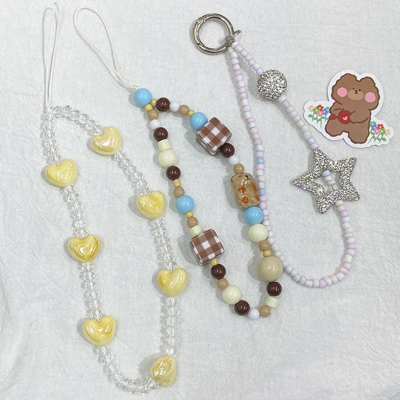 Cute Puppy Cell Phone Chain Pendant Wrist Pendant Anti-lost Cell Phone Lanyard,chaincharmsupply.com