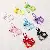 Colorful Alloy Hollow Five-pointed Star Bell Keychain Handmade Diy Card,chaincharmsupply.com