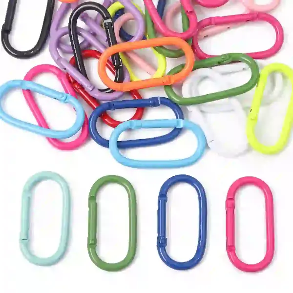 Round Runway Painted Color Carabiner Diy Jewelry Accessories Spring Buckle, Charms Craft Supply | Canada & USA and Europe Wide FREE shipping