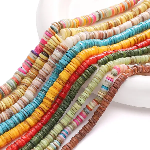 6-8mm Natural Shell Bracelet Beads Spacer Disc Necklace Keychain Marine, Charms Craft Supply | Canada & USA and Europe Wide FREE shipping