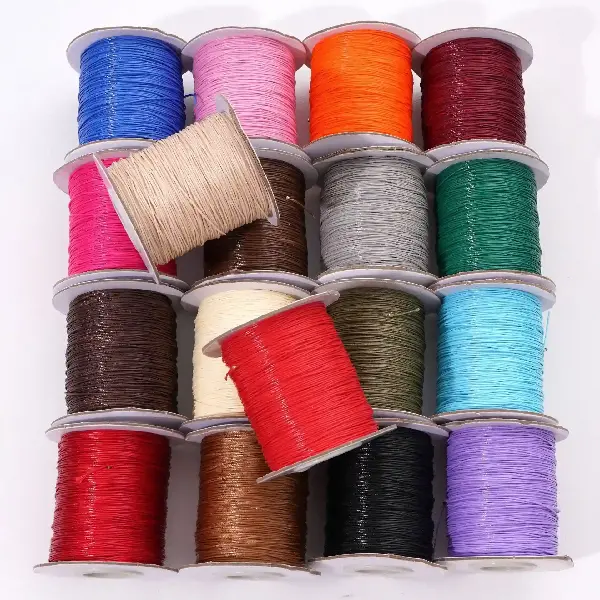 Large Package Of Korean Wax Wire Rope Hand Leather 0.5-2.5mm, Charms Craft Supply | Canada & USA and Europe Wide FREE shipping