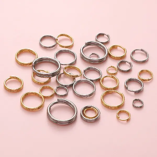 Stainless Steel Double Hoop Jump Ring Accessories Diy Production Open, Charms Craft Supply | Canada & USA and Europe Wide FREE shipping