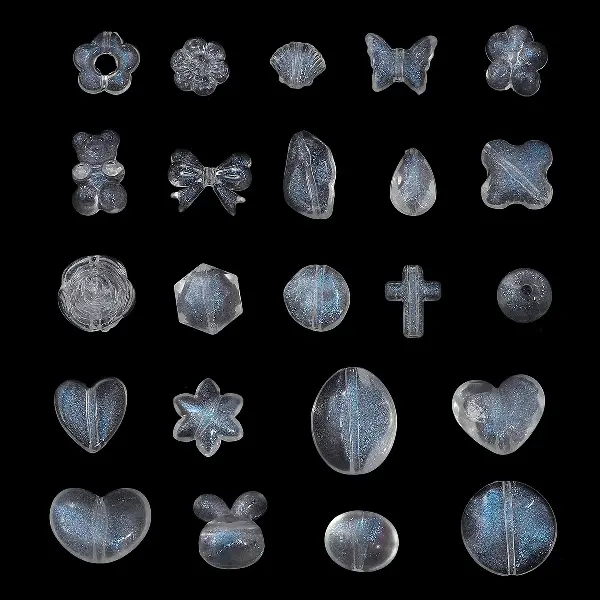 Blue Light Five-pointed Star Love Butterfly Charm Beaded Handmade Diy, Charms Craft Supply | Canada & USA and Europe Wide FREE shipping