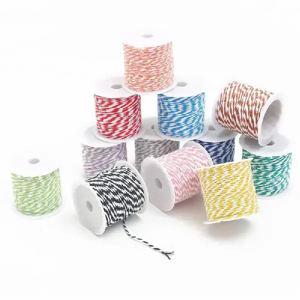 1.5mm Two-color Cotton Rope Holiday Decoration Diy Hand-woven Binding Rice, Charms Craft Supply | Canada & USA and Europe Wide FREE shipping