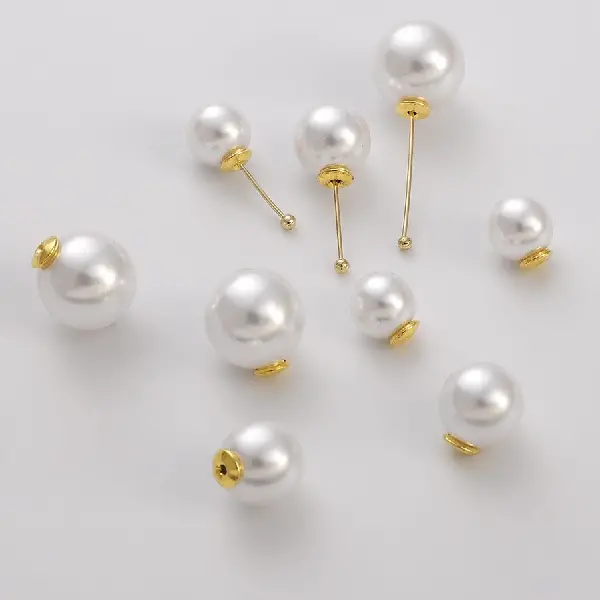 High-gloss Imitation Pearl Color-preserving Earplugs, Ear Plugs, Handmade Diy Earrings,, Charms Craft Supply | Canada & USA and Europe Wide FREE shipping