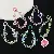 Fig Transparent Bracelet Short Phone Lanyard Hand-beaded Small Clear Portable,chaincharmsupply.com