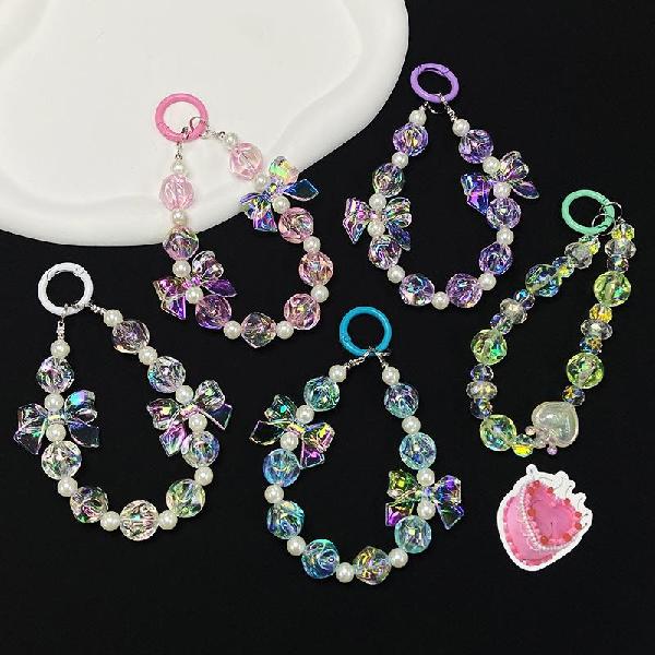 Fig Transparent Bracelet Short Phone Lanyard Hand-beaded Small Clear Portable, Charms Craft Supply | Canada & USA and Europe Wide FREE shipping