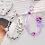 Luxurious Silver Electroplated Beads Portable Chain Wrist Short Lanyard With,chaincharmsupply.com