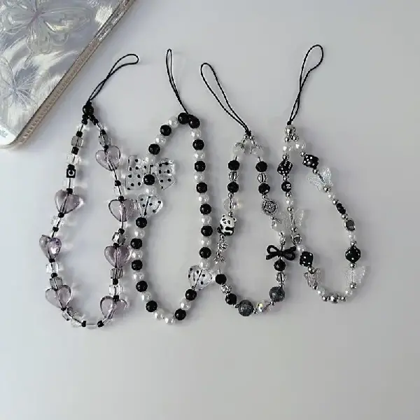 Case Star's Same Cool Black Heart Phone Charm Short Dark, Charms Craft Supply | Canada & USA and Europe Wide FREE shipping