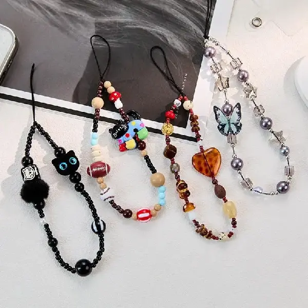 Monster Cat Phone Black Lanyard Short Ccd Wrist Camera Chain, Charms Craft Supply | Canada & USA and Europe Wide FREE shipping