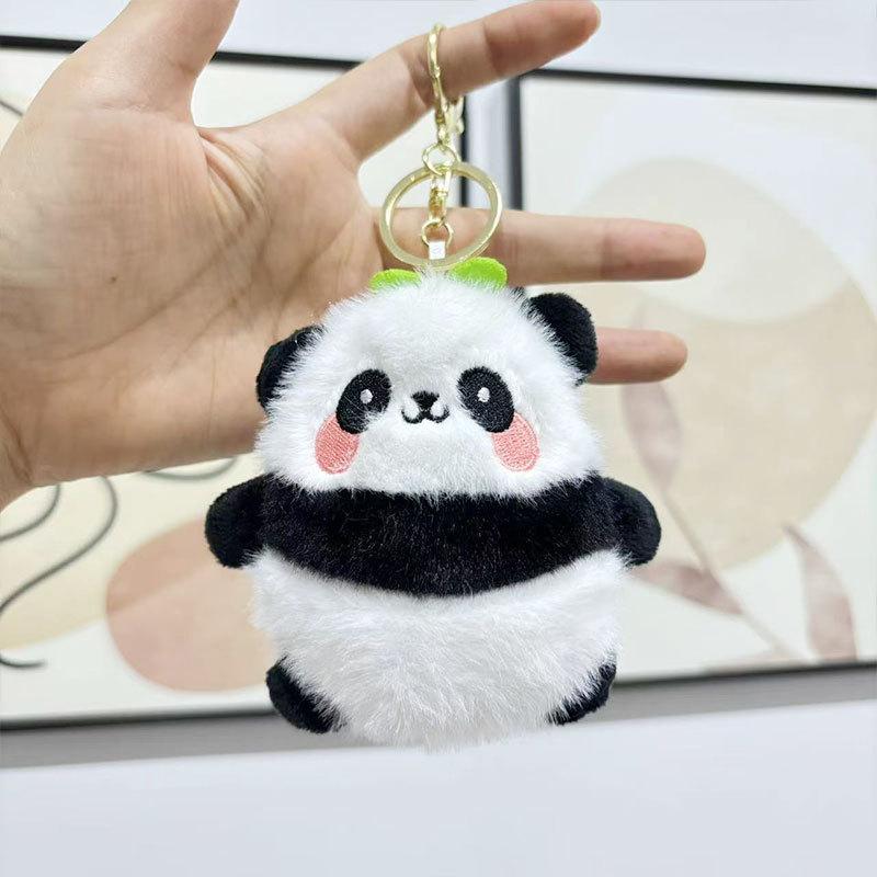 Cute panda doll keychain pendant bag chain,chaincharmsupply.com