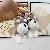 Puppy plush keychain pendant,chaincharmsupply.com