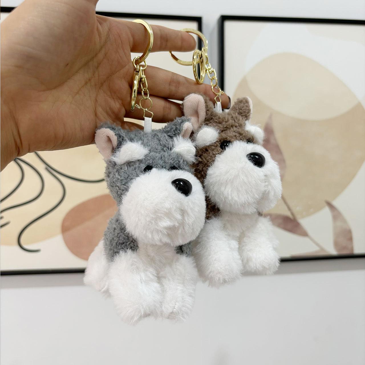 Puppy plush keychain pendant,chaincharmsupply.com