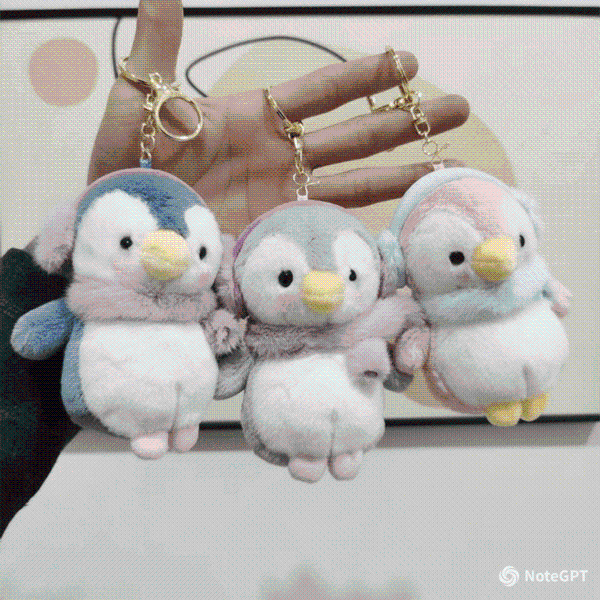 Scented Headphones Penguin Plush Pendant Keychain, Charms Craft Supply | Canada & USA and Europe Wide FREE shipping