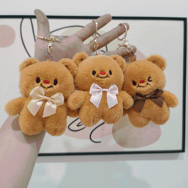 Butter Bear Plush Toy Bag Keychain, Charms Craft Supply | Canada & USA and Europe Wide FREE shipping