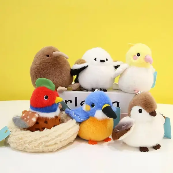 Genuine Bird Plush Charm Bird's Nest Simulation Series Ornaments, Charms Craft Supply | Canada & USA and Europe Wide FREE shipping