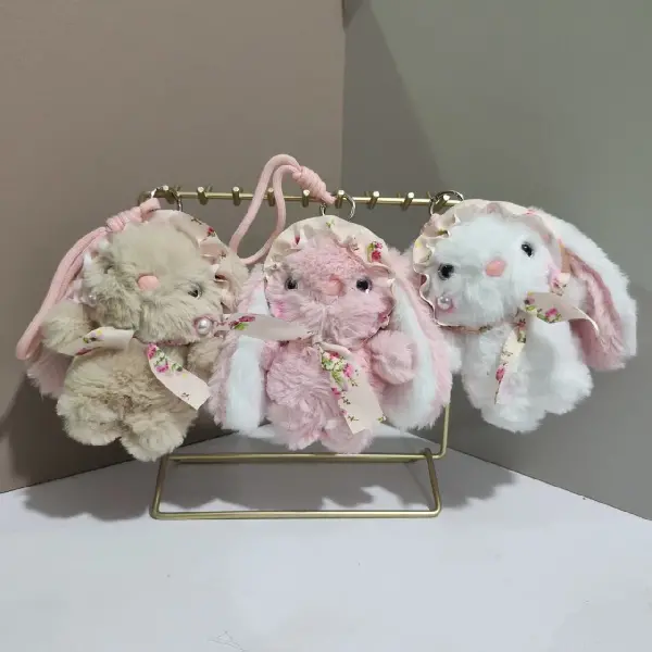 Internet Celebrity Cute Little Rabbit Charm Plush Toy Doll Cartoon, Charms Craft Supply | Canada & USA and Europe Wide FREE shipping