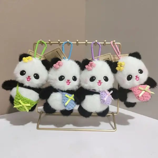 Cute Panda Charm Internet Celebrity Little Bear Doll Keychain Chengdu, Charms Craft Supply | Canada & USA and Europe Wide FREE shipping