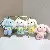 Cute Overalls, Bunny Charm, Plush Toy, School Bag, Bag Keychain,,chaincharmsupply.com