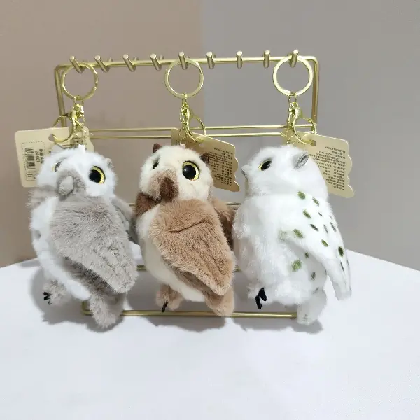 Scented Simulated Bird Doll Charm Owl Plush Keychain Couple Bag, Charms Craft Supply | Canada & USA and Europe Wide FREE shipping