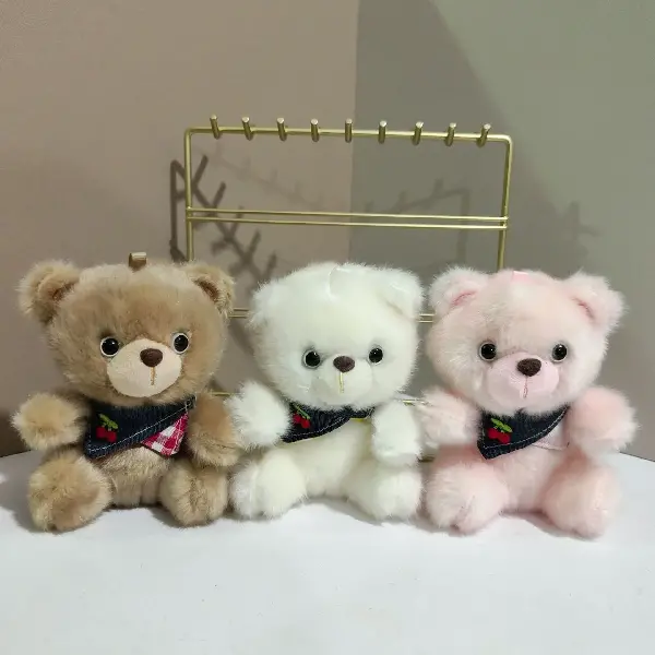 New Internet Celebrity Bear Plush Toy Doll Bag Charm Keychain, Charms Craft Supply | Canada & USA and Europe Wide FREE shipping