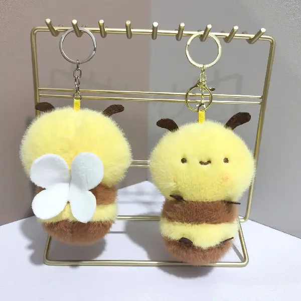 Internet Celebrity Cute Little Bee Charm Plush Toy Doll Bag, Charms Craft Supply | Canada & USA and Europe Wide FREE shipping