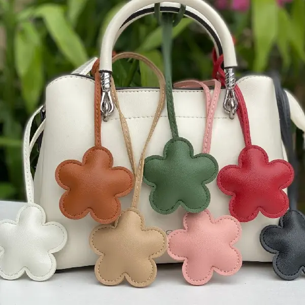 European And American Flower Bag Charms, Cute Little Leather Accessories,, Charms Craft Supply | Canada & USA and Europe Wide FREE shipping