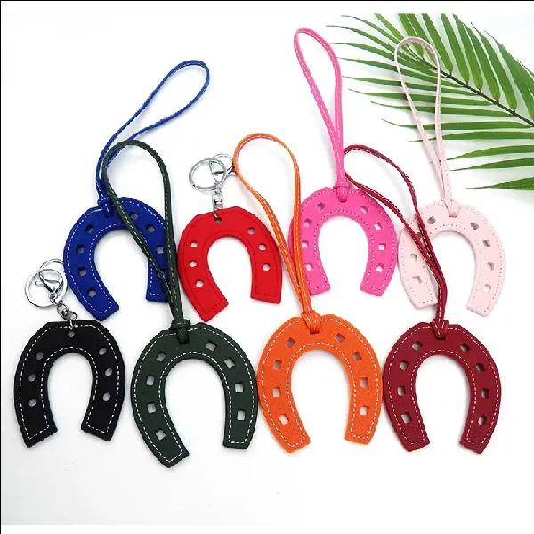 Hot Selling Home Horseshoe Bag Charm Pu Leather Iron Shoe, Charms Craft Supply | Canada & USA and Europe Wide FREE shipping