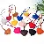 Cross-border Creative Heart-shaped Bag Charm Pu Leather Three-dimensional Love Car,chaincharmsupply.com