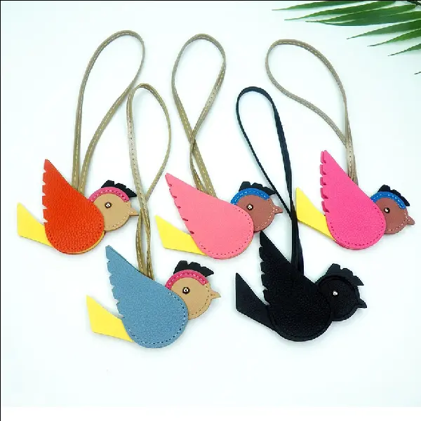 New Home Bird Bag Charm Pu Leather Cartoon Animal, Charms Craft Supply | Canada & USA and Europe Wide FREE shipping