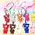 European And American Rhinestone Bear Bag Charm Pu Leather Doll,chaincharmsupply.com
