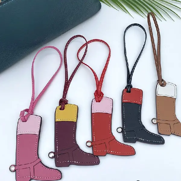 New Series Boots Bag Charm Pu Leather Handmade Keychain, Charms Craft Supply | Canada & USA and Europe Wide FREE shipping
